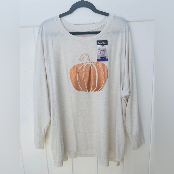 Fall Pumpkin Long Sleeve Tee size XXL NWT - Picture 3 of 8